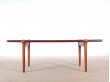 Danish mid-century modern coffee table in teak