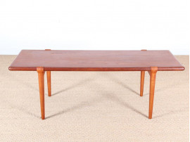 Danish mid-century modern coffee table in teak