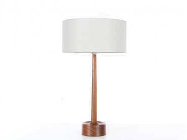 Scandinavian desk lamp in teak