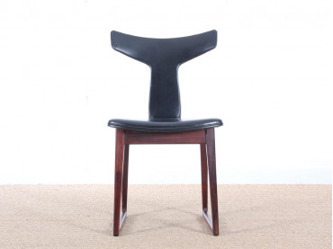 Set of 6 Mid-Century Modern dansih chairs in Rio rosewood by Helge Sibast