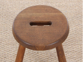 Tabouret tripode frêne