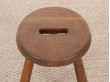 Tabouret tripode frêne