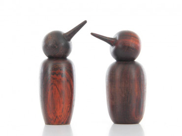 Mid-Century Modern scandinavian birds in Rio rosewood by Kristian Vedel