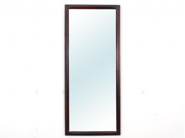 miroir scandinave rectangulaire en acajou