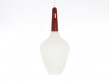 Mid-Century Modern scandinavian pendant lamp in teak and opal