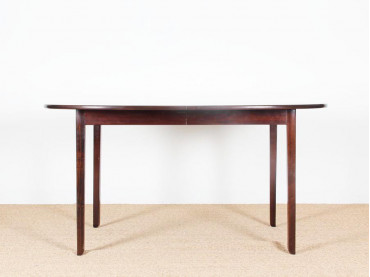 Danish modern extending dining table for 12 seats by Ole Wanscher