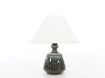 Mid-Century Modern ceramic small table lamp by Yngve Blixt for Höganäs