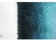 Rya rugs in wool with blue concentric motifs.