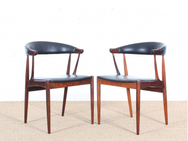 Mid-century modern  armchair in Rio rosewood by Johannes Andersen