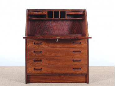 Mid-Century Modern Danish secretary in Rio rosewood by Dyrlund