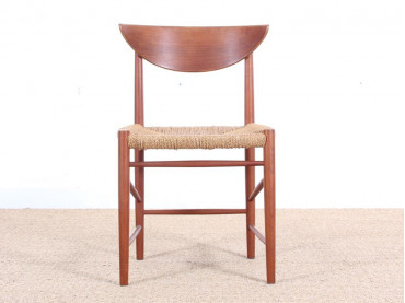 Mid-Century Modern Danish set of6 chairs in teck model 316 by Hvidt & Mølgaard Nielsen