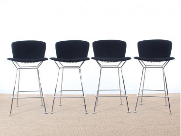 Set of 4 Diamond bastools by Harry Bertoia for Knoll