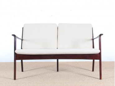 Danish mid-century modern sofa 2 seats  by Ole Wanscher