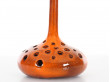 Grande lampe en ceramique orange