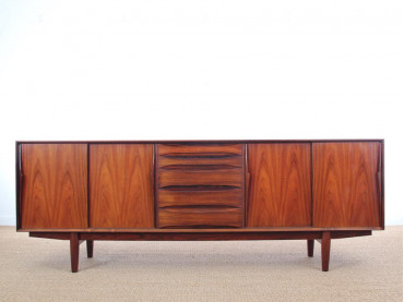 Mid century modern Scandinavian sideboard in Rio rosewood