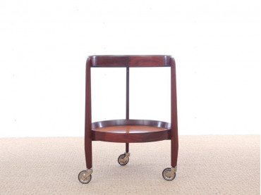 Mid-Century  modern teak  servig cart by Uno Kristiasson 