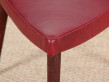 Tabouret scandinave tripode en teck