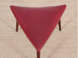 Mid-Century  modern danish 3 legs stool in teak