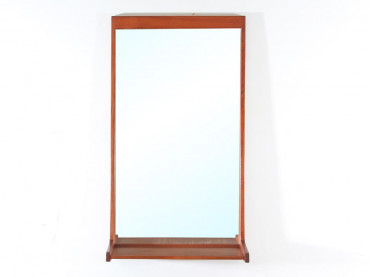 Mid century modern scandinavian mirror in teak by Kai Kristiansen