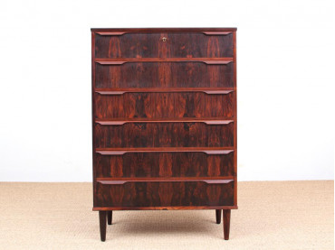 Danish Modern chest of drawers in Rio rosewood