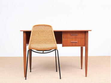 Mid-Century modern small standing desk in teak