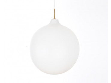 Danish mid-century modern pendant light in opal model Wohlert 40 cm