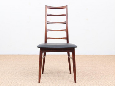 Mid-Century  modern scandinavian set of 4 rosewood chairs modele Lis  by Niels Koefoed