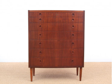 Mid-Century  modern  chest of drawers in teck