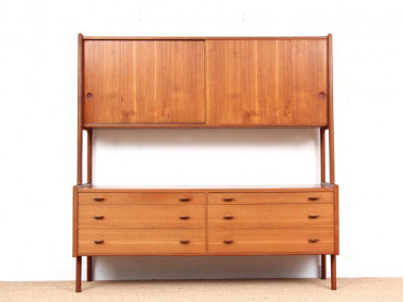 Mid-Century  modern scandinavian hight sideboard by Hans Wegner for Ry Møbler