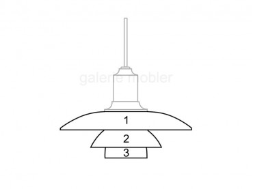 Spare parts for Louis Poulsen pendant lamp PH 3 1⁄2-3 steel
