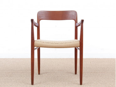 Mid-Century  modern scandinavian armchair in teak model 56 by Niels O. Møller