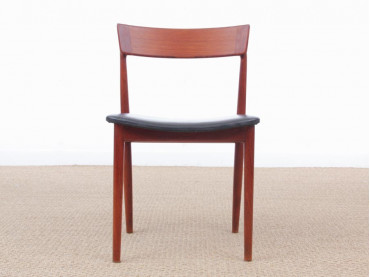 Mid-Century  modern scandinavian set of 5 chairs in teak by Harry Rosengren Hansen