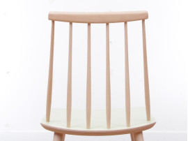 Mid-Century  modern scandinavian 216 Stick Back chair by Thomas Harlev, colored seat New edition. 