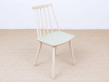 Mid-Century  modern scandinavian 216 Stick Back chair by Thomas Harlev, colored seat New edition. 