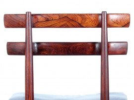 Mid-Century Modern Danish set of 4 chairs in Rio rosewood by Poul Hundevad