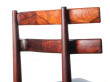 Mid-Century Modern Danish set of 4 chairs in Rio rosewood by Poul Hundevad