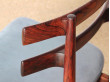 Mid-Century Modern Danish set of 4 chairs in Rio rosewood by Poul Hundevad