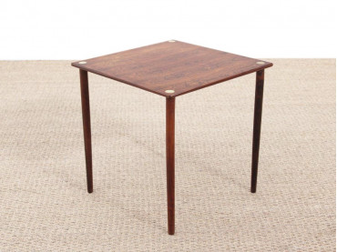 Petite table d'appoint scandinave en palissandre de Rio