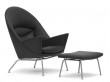 Fauteuil scandinave modèle CH468 "Oculus". Edition neuve. 