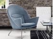 Fauteuil scandinave modèle CH468 "Oculus". Edition neuve. 