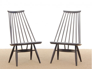 Mid-Century  modern scandinavian pair of Mademoiselle chair by Tapiovaara